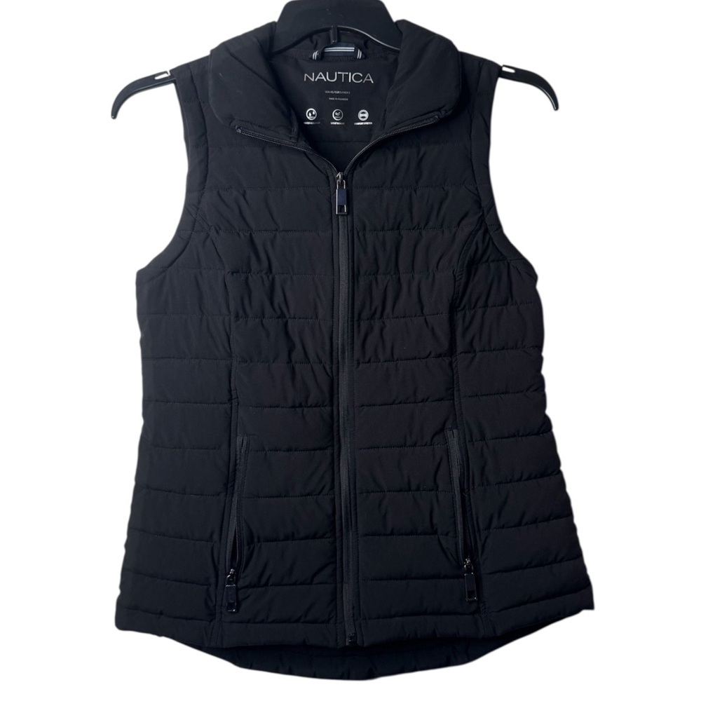 Nautica Women's Quilted Black Vest